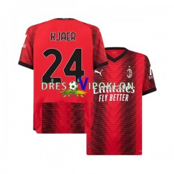 AC Milan Simon Kjaer 24 Dres Domaći 2023-2024 Kratkih Rukava ,Muški