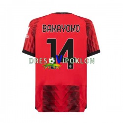 AC Milan Tiemoue Bakayoko 14 Dres Domaći 2023-2024 Kratkih Rukava ,Muški