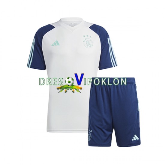 AFC Ajax Plava Bijela Dres za Trening i Kratke Hlače 2023-2024