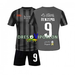 Al-Ittihad FC Benzema 9 Dres Gostujući 2022-2023 Kratkih Rukava ,Dječji Komplet