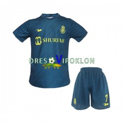 Al-Nassr Ronaldo 7 Dres Gostujući 2022-2023 Kratkih Rukava ,Dječji Komplet