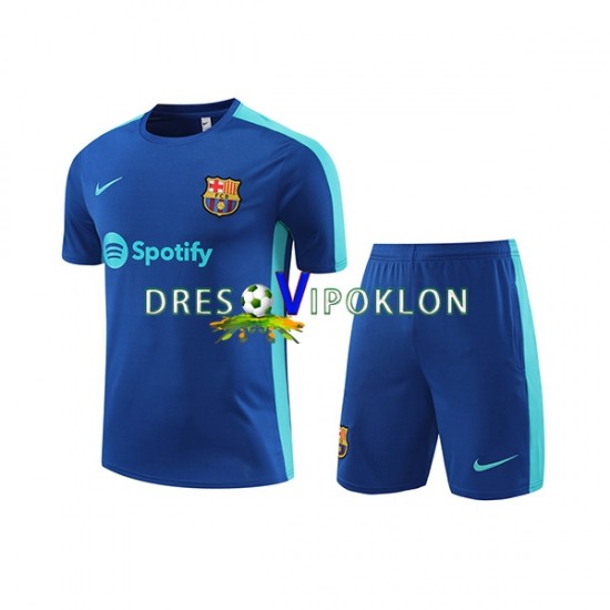 FC Barcelona Plava Dres za Trening i Kratke Hlače 2023-2024