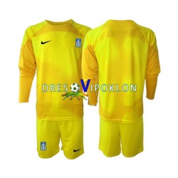 Grčka Golmanski Dres Domaći 2023 Dugim Rukavima ,Dječji Komplet