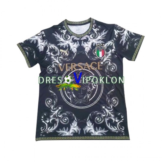 Italija Versace Crno Dres 2023-2024 Kratkih Rukava ,Muški