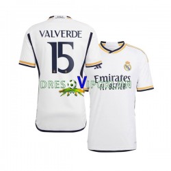 Real Madrid Federico Valverde 15 Dres Domaći 2023-2024 Kratkih Rukava ,Muški