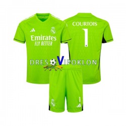 Real Madrid Golmanski Thibaut Courtois 1 Dres Domaći 2023-2024 Kratkih Rukava ,Dječji Komplet