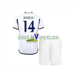 Real Madrid JOSELU 14 Dres Domaći 2023-2024 Kratkih Rukava ,Dječji Komplet