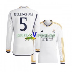 Real Madrid Jude Bellingham 5 Dres Domaći 2023-2024 Dugim Rukavima ,Muški