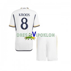 Real Madrid Kroos 8 Dres Domaći 2023-2024 Kratkih Rukava ,Dječji Komplet