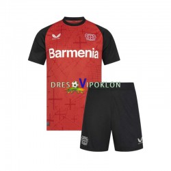 Bayer 04 Leverkusen Dres Domaći 2024-2025 Kratkih Rukava ,Dječji Komplet