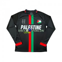 Club Deportivo Palestino Center Stripre Dres Domaći 2024-2025 Dugim Rukavima ,Muški