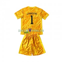 Hrvatska Livaković Golmanski DOMINIK 1 Dres Domaći Euro 2024 Kratkih Rukava ,Dječji Komplet