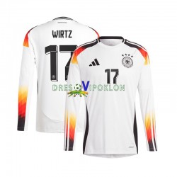 Njemačka Florian Wirtz 17 Dres Domaći Euro 2024 Dugim Rukavima ,Muški