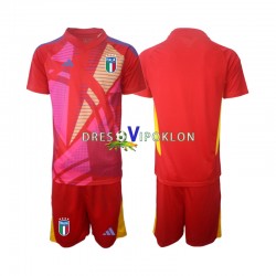 Italija Golmanski Dres Treći Euro 2024 Kratkih Rukava ,Dječji Komplet