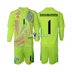 Italija Golmanski Donnarumma 1 Dres Domaći Euro 2024 Dugim Rukavima ,Dječji Komplet