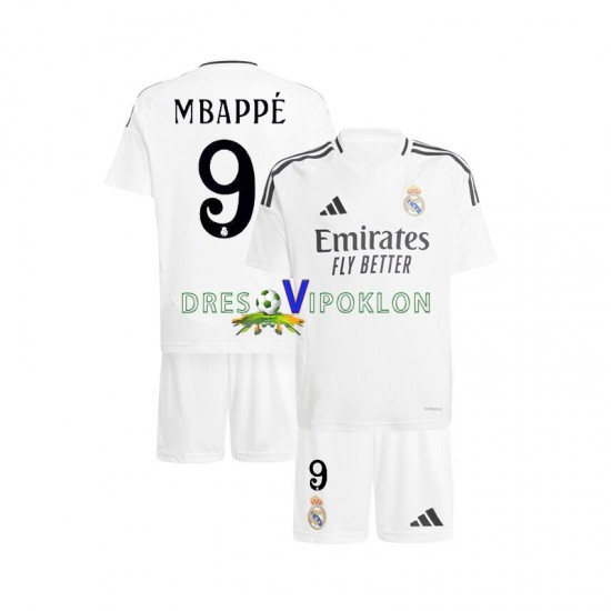 Real Madrid Mbappé Kylian 9 Dres Domaći 2024-2025 Kratkih Rukava ,Dječji Komplet