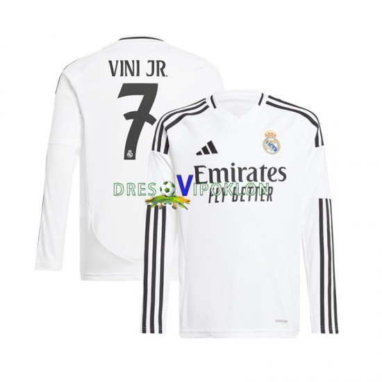 Real Madrid Vinicius Junior 7 Dres Domaći 2024-2025 Dugim Rukavima ,Muški