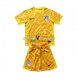 Slovenija Golmanski Dres Domaći Euro 2024 Kratkih Rukava ,Dječji Komplet