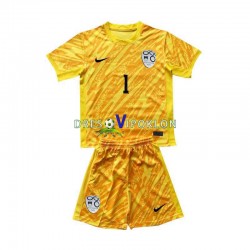 Slovenija Golmanski Jan Oblak 1 Dres Domaći Euro 2024 Kratkih Rukava ,Dječji Komplet