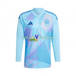 Španjolska Golmanski Dres Gostujući Euro 2024 Dugim Rukavima ,Muški