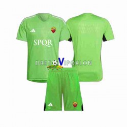Roma Golmanski Dres Gostujući 2023-2024 Kratkih Rukava ,Dječji Komplet
