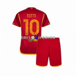 Roma Totti 10 Dres Domaći 2023-2024 Kratkih Rukava ,Dječji Komplet