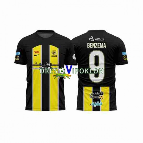 Al-Ittihad BENZEMA 9 Dres Domaći 2023-2024 Kratkih Rukava ,Muški