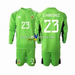 Argentina Golmanski Emiliano Martinez 23 Dres Domaći World Cup 2022 Dugim Rukavima ,Dječji Komplet
