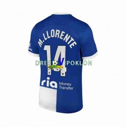 Atlético Madrid 2 Marcos Llorente 14 Dres Gostujući 2023-2024 Kratkih Rukava ,Muški
