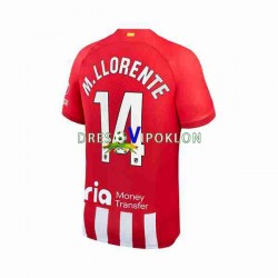 Atlético Madrid 2 Marcos Llorente 14 Dres Domaći 2023-2024 Kratkih Rukava ,Muški