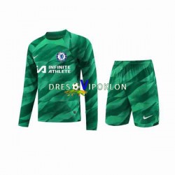 Chelsea Golmanski Dres Treći 2023-2024 Dugim Rukavima ,Dječji Komplet