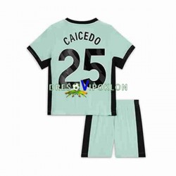 Chelsea Moises Caicedo 25 Dres Treći 2023-2024 Kratkih Rukava ,Dječji Komplet