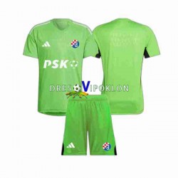 Dinamo Zagreb Golmanski Dres Domaći 2023-2024 Kratkih Rukava ,Dječji Komplet