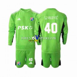 Dinamo Zagreb Livaković Golmanski 40 Dres Domaći 2023-2024 Dugim Rukavima ,Dječji Komplet