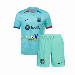 FC Barcelona Dres Treći 2023-2024 Kratkih Rukava ,Dječji Komplet