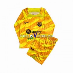 FC Barcelona Golmanski Dres Četvrti 2023-2024 Dugim Rukavima ,Dječji Komplet