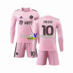 Inter Miami Lionel Messi 10 Dres Domaći 2023-2024 Dugim Rukavima ,Dječji Komplet