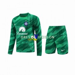 Inter Milan Golmanski Dres Gostujući 2023-2024 Dugim Rukavima ,Dječji Komplet