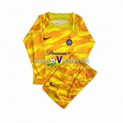Inter Milan Golmanski Dres Domaći 2023-2024 Dugim Rukavima ,Dječji Komplet