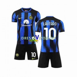 Inter Milan Lautaro Martinez 10 Dres Domaći 2023-2024 Kratkih Rukava ,Dječji Komplet