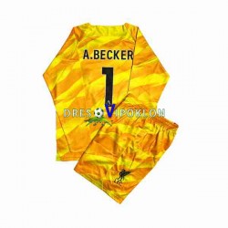 Liverpool Golmanski A.Becker 1 Dres Treći 2023-2024 Dugim Rukavima ,Dječji Komplet