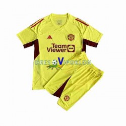 Manchester United Golmanski Dres Gostujući 2023-2024 Kratkih Rukava ,Dječji Komplet