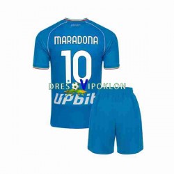 Napoli Maradona 10 Dres Domaći 2023-2024 Kratkih Rukava ,Dječji Komplet