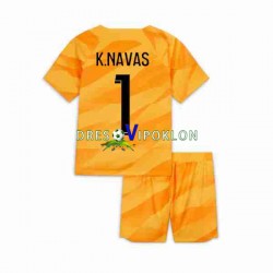 Paris Saint-Germain Golmanski K.NAVAS 1 Dres Gostujući 2023-2024 Kratkih Rukava ,Dječji Komplet