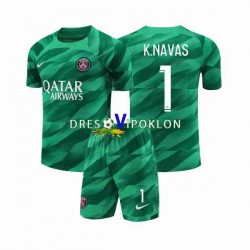 Paris Saint-Germain Golmanski K.NAVAS 1 Dres Domaći 2023-2024 Kratkih Rukava ,Dječji Komplet