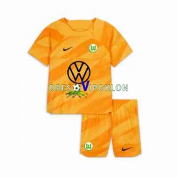 VfL Wolfsburg Golmanski Dres Domaći 2023-2024 Kratkih Rukava ,Dječji Komplet