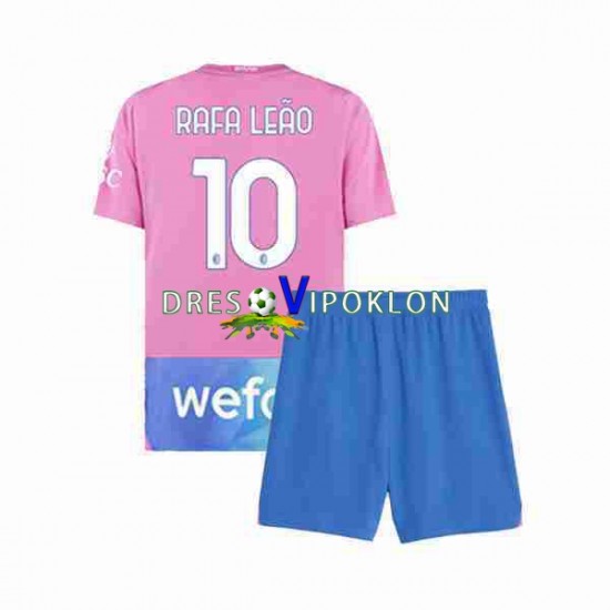 AC Milan Rafael Leao 10 Dres Treći 2023-2024 Kratkih Rukava ,Dječji Komplet