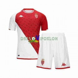 AS Monaco Dres Domaći 2023-2024 Kratkih Rukava ,Dječji Komplet
