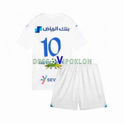 Al Hilal Neymar JR 10 Dres Gostujući 2023-2024 Kratkih Rukava ,Dječji Komplet