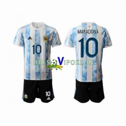 Argentina Maradona 10 2020-2021 Dres Domaći Kratkih Rukava ,Dječji Komplet